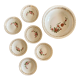 Dessert service or fruit salad in French porcelain