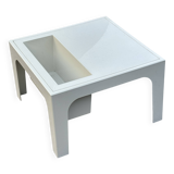 Vintage table with magazine holder, 70s space age