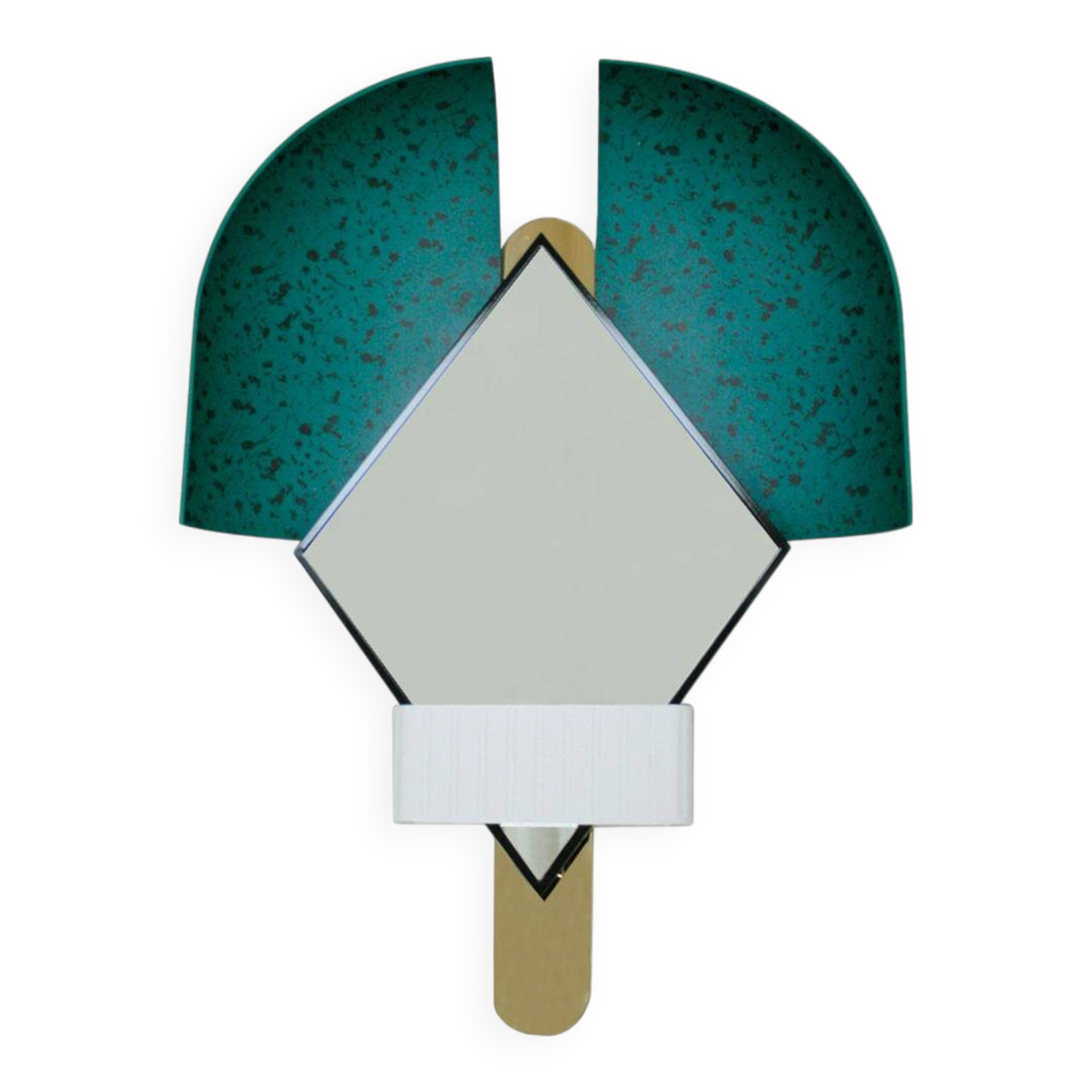 Contemporary Italian Green "Bonnet" Mirror Designed by Elena Salmistraro