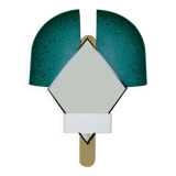 Contemporary Italian Green "Bonnet" Mirror Designed by Elena Salmistraro