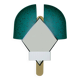 Contemporary Italian Green "Bonnet" Mirror Designed by Elena Salmistraro