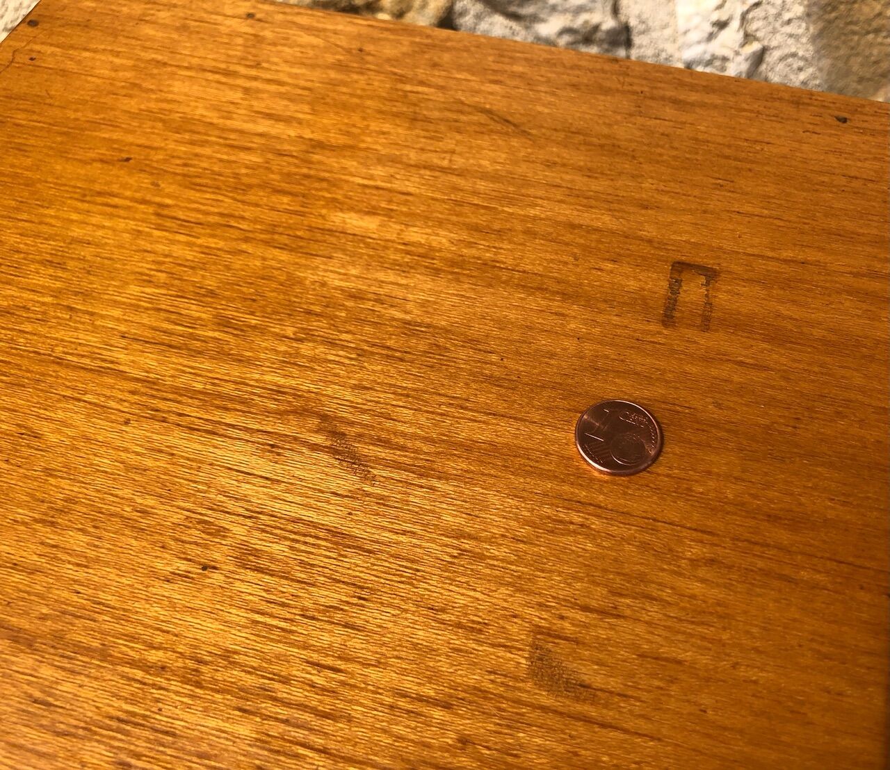 Vintage blond wood chest of drawers, circa 60s