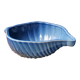 Salad bowl blue shell signed Charles Amand