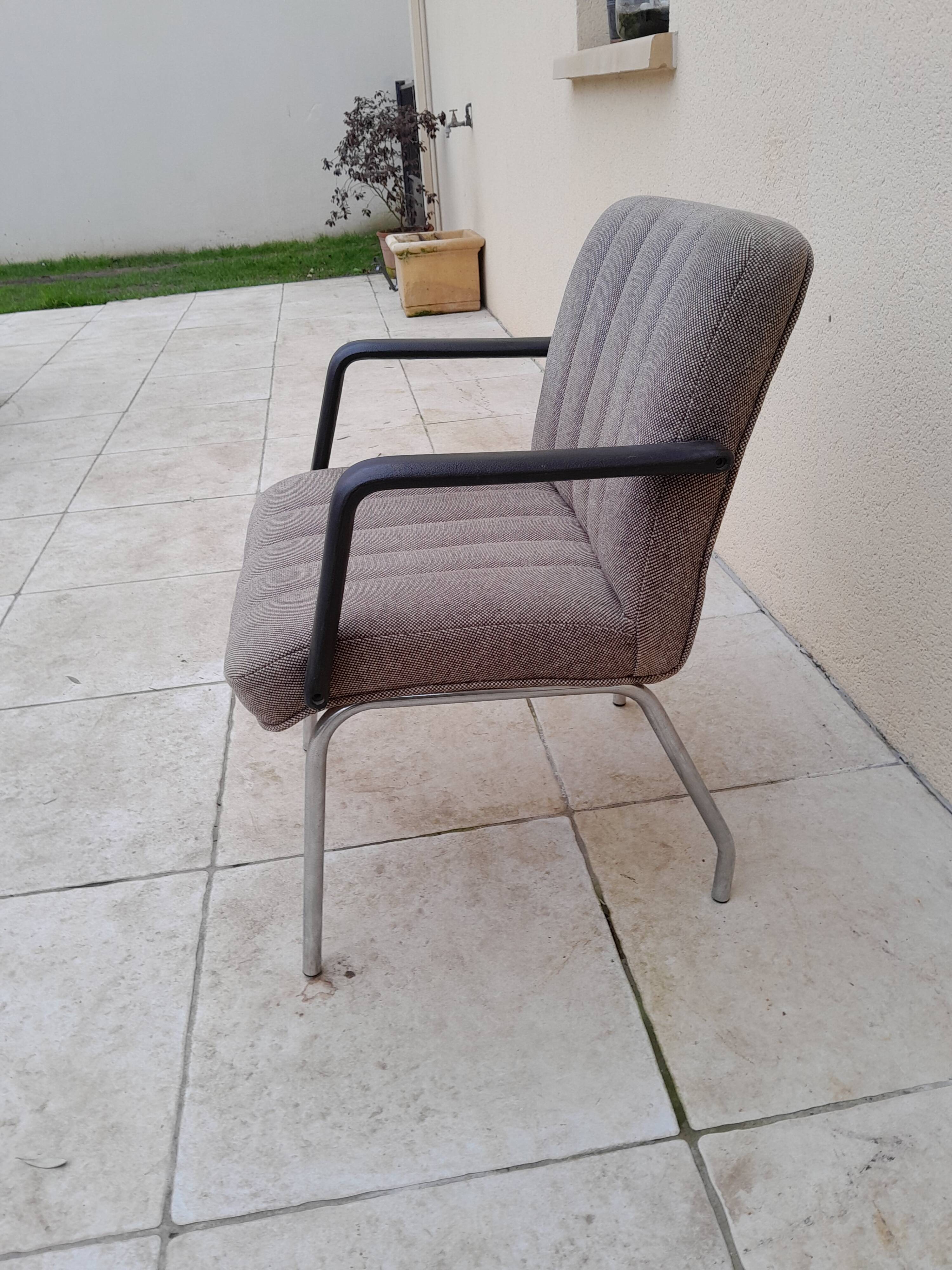 Vintage mottled designer office armchair