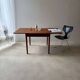 Scandinavian design dining table in solid teak from the 1960s.