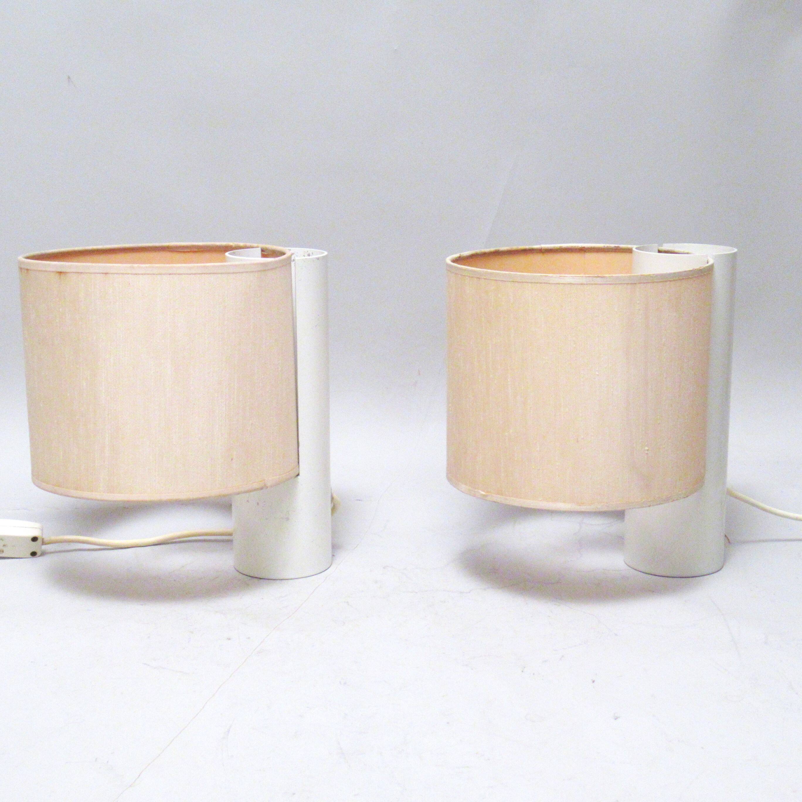 Pair of Fluette Giuliana Gramigna Quatrifolio lamps 1970