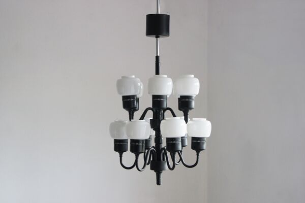 Swedish T-527 Chandelier by Hans-Agne Jakobsson for Hans-Agne Jakobsson Ab Markaryd, 1960s