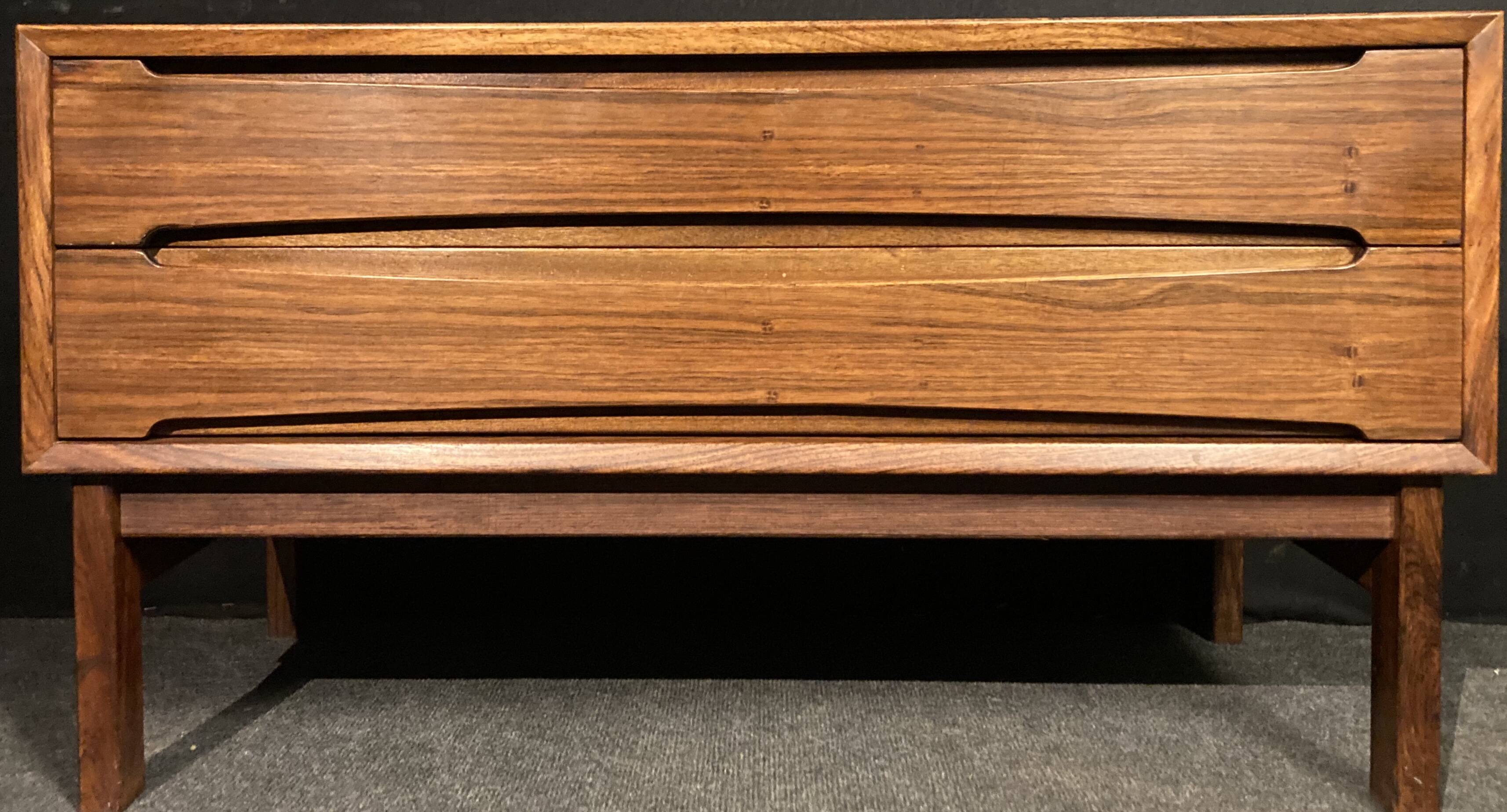 Scandinavian rosewood chest of drawers