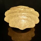 Austrian "ice glass" ceiling lamp by JT Kalmar 1970