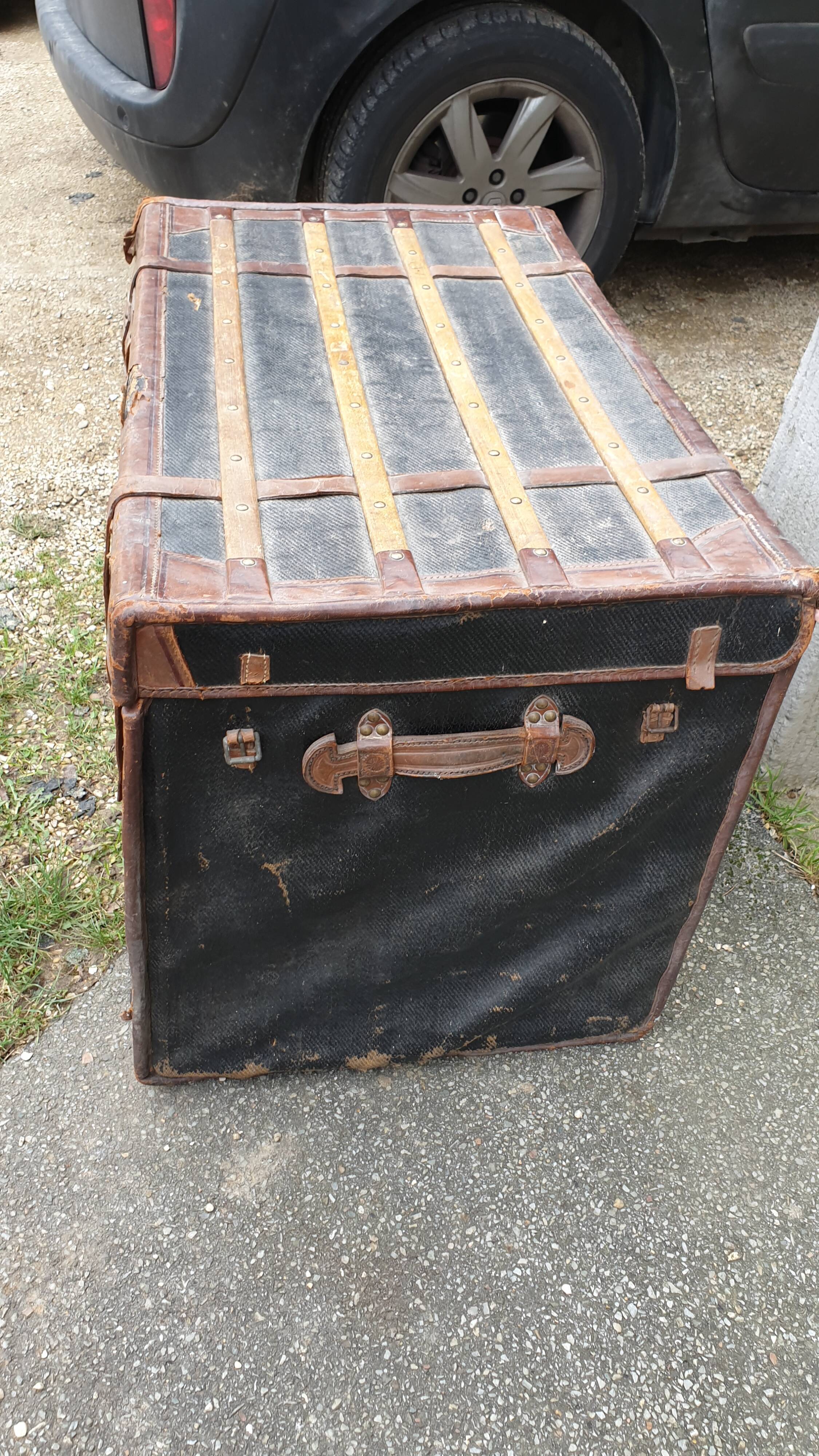 Late 19th century travel trunk