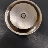 Small silver metal candle holder