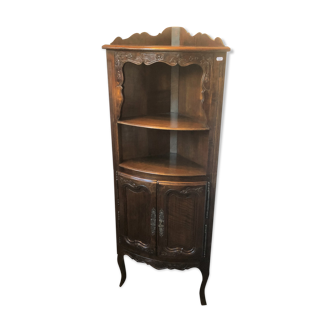 Ancient carved solid wood notch - Furniture - Corner shelf.