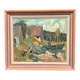 Original Swedish Oil on Panel – "Vid Knabäck, Skåne" by Carl-Axel Schwieler – Signed – Vintage & Framed – 59 × 50 cm (23.2" × 19.7")