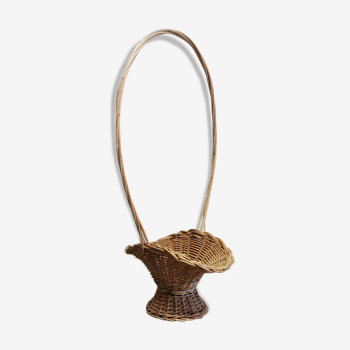Panier en rotin grande anse