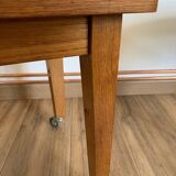 Vintage coffee table on casters