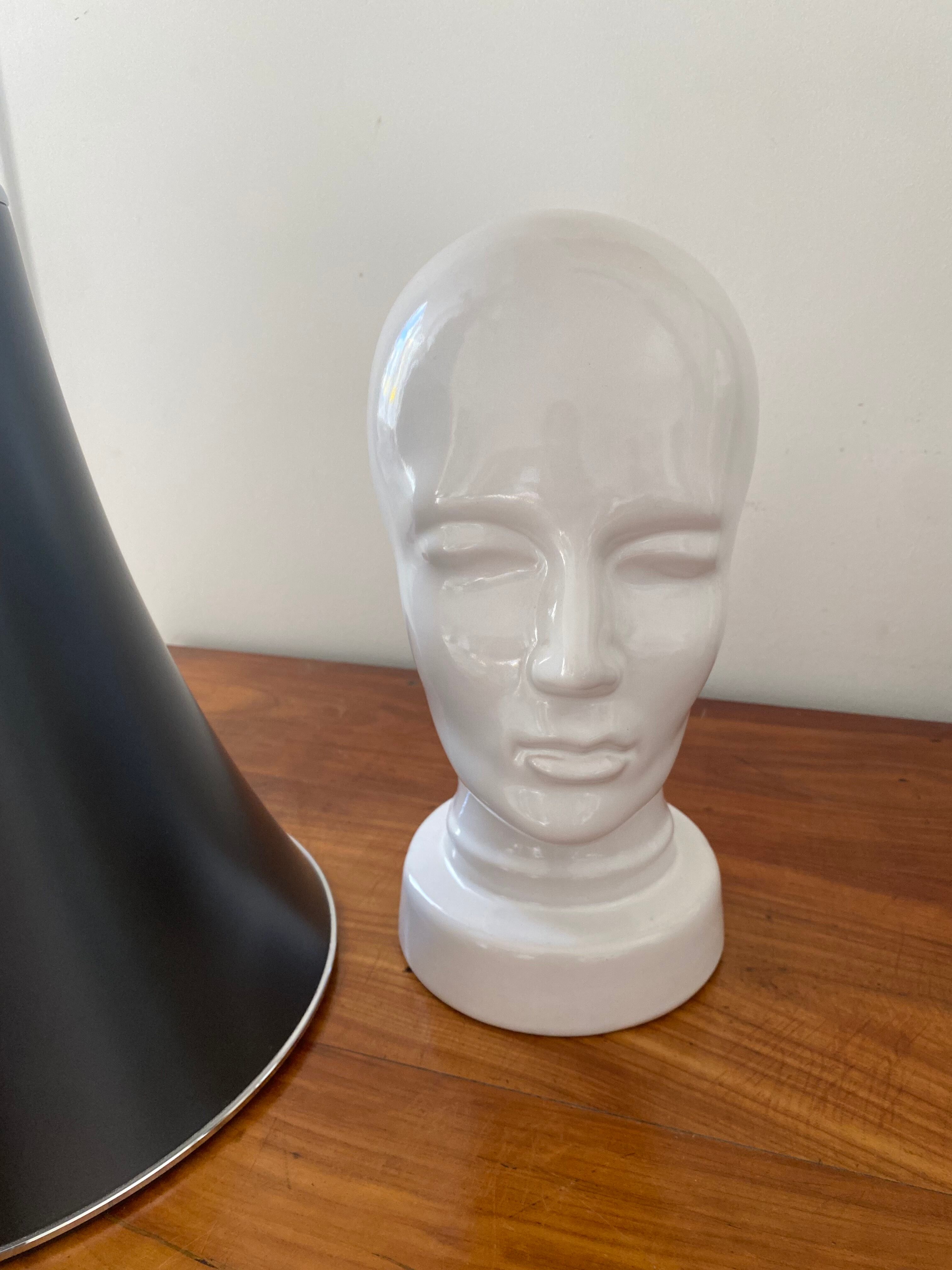 Ceramic marotte hat head West Germany