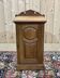 English bedside table in blonde mahogany from the early 20th century.