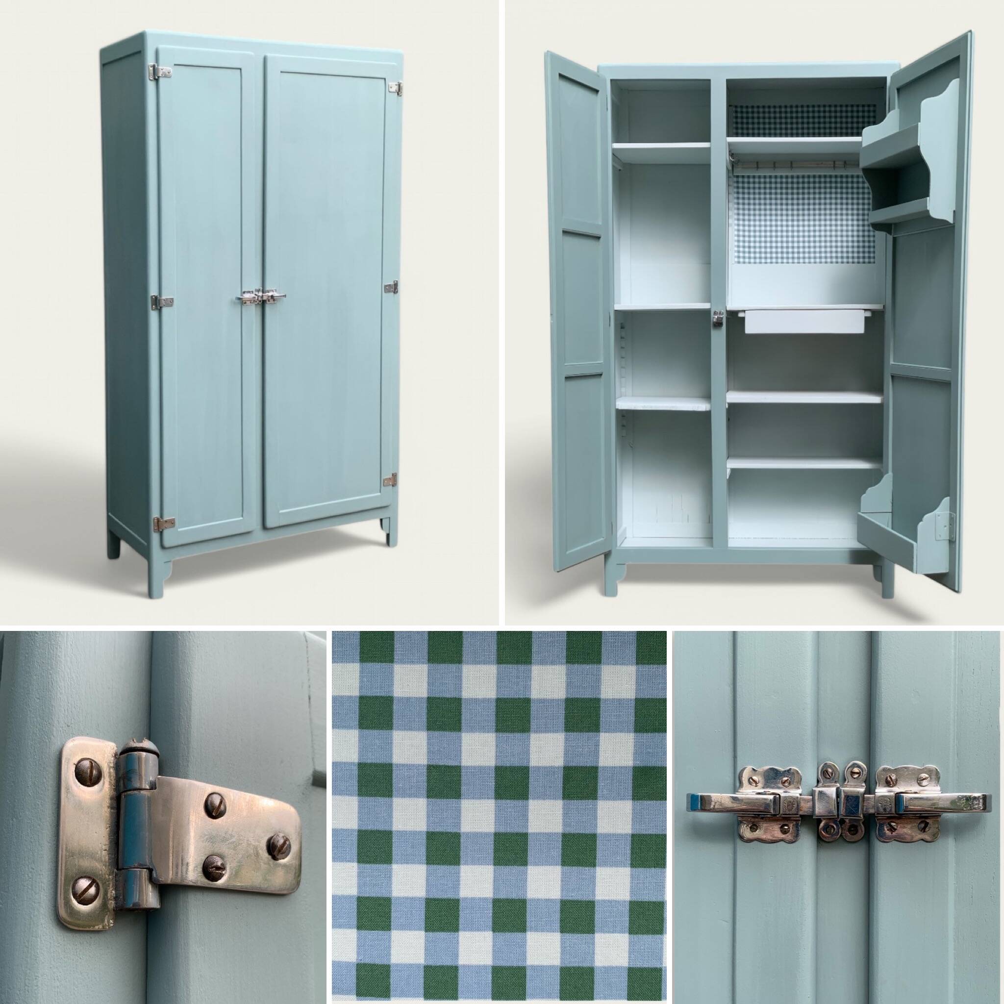 Mado 1940 blue/grey green kitchen cabinet buffet