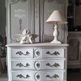 Louis XV style crossbow-shaped commode