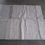 Old sheet 300x230cm - embroidered back
