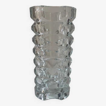 Thick glass vase