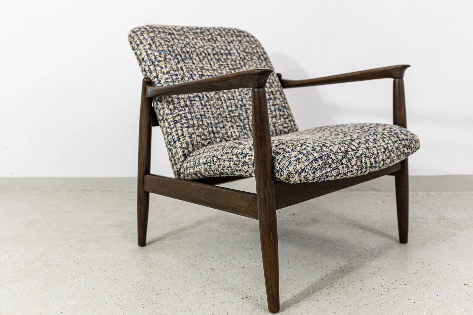Vintage armchair GFM-64 by Edmund Homa, GFM, Poland, 1960s