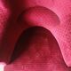 Red velvet armchair