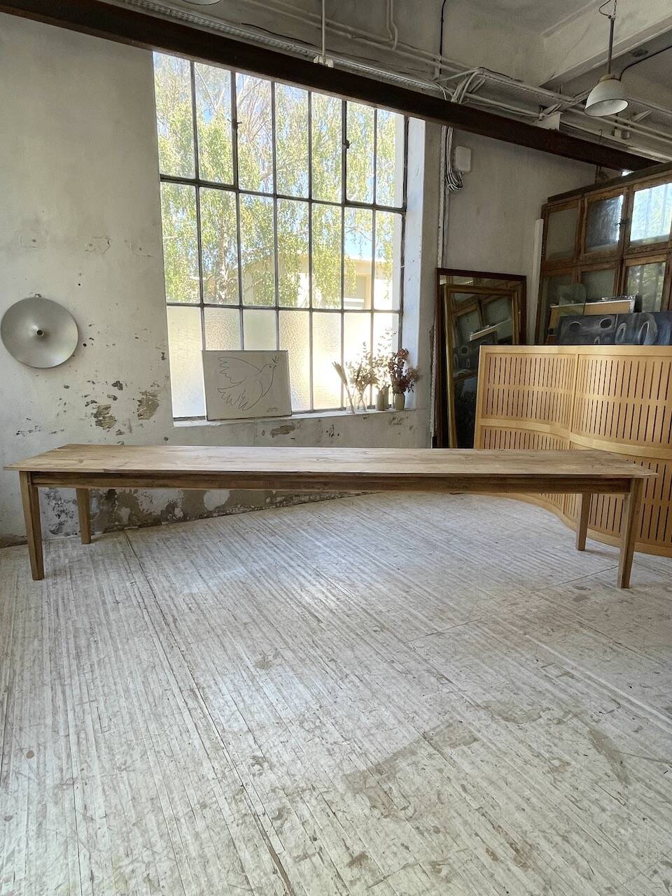 4m XXL pine and oak farmhouse table