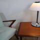 Vintage square teak coffee table 63x63 cm hbm mobler 1970 suede