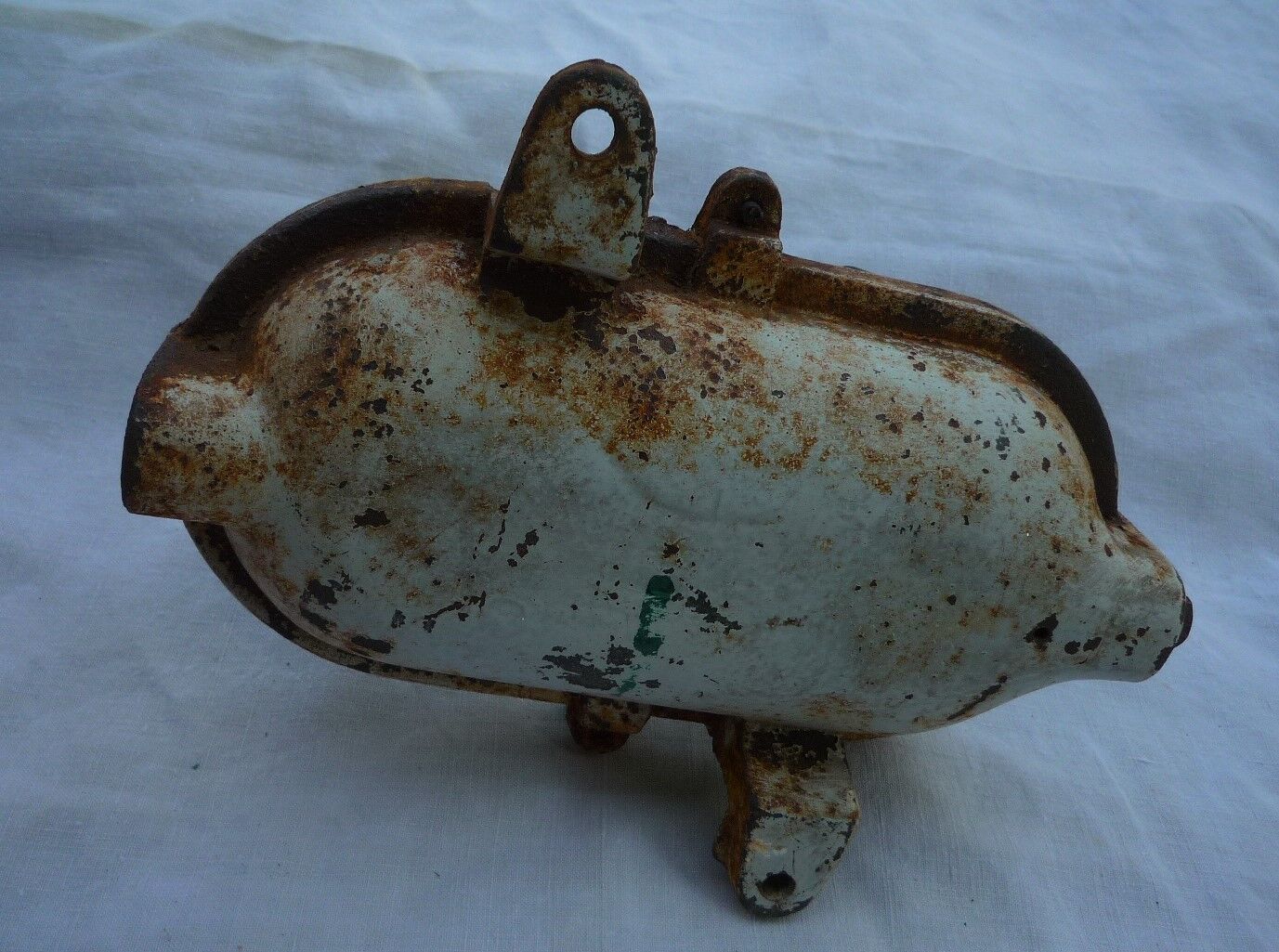 Old "window" industrial wall light cast iron and glass
