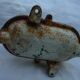 Old "window" industrial wall light cast iron and glass