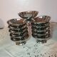 Set of 11 vintage 70's stainless steel ice cream cups