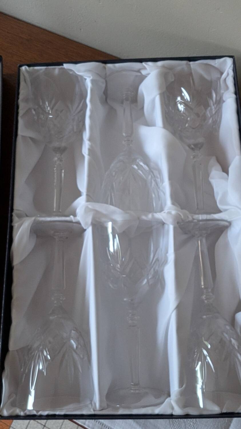 Ensemble de verrerie en cristal de Lorraine