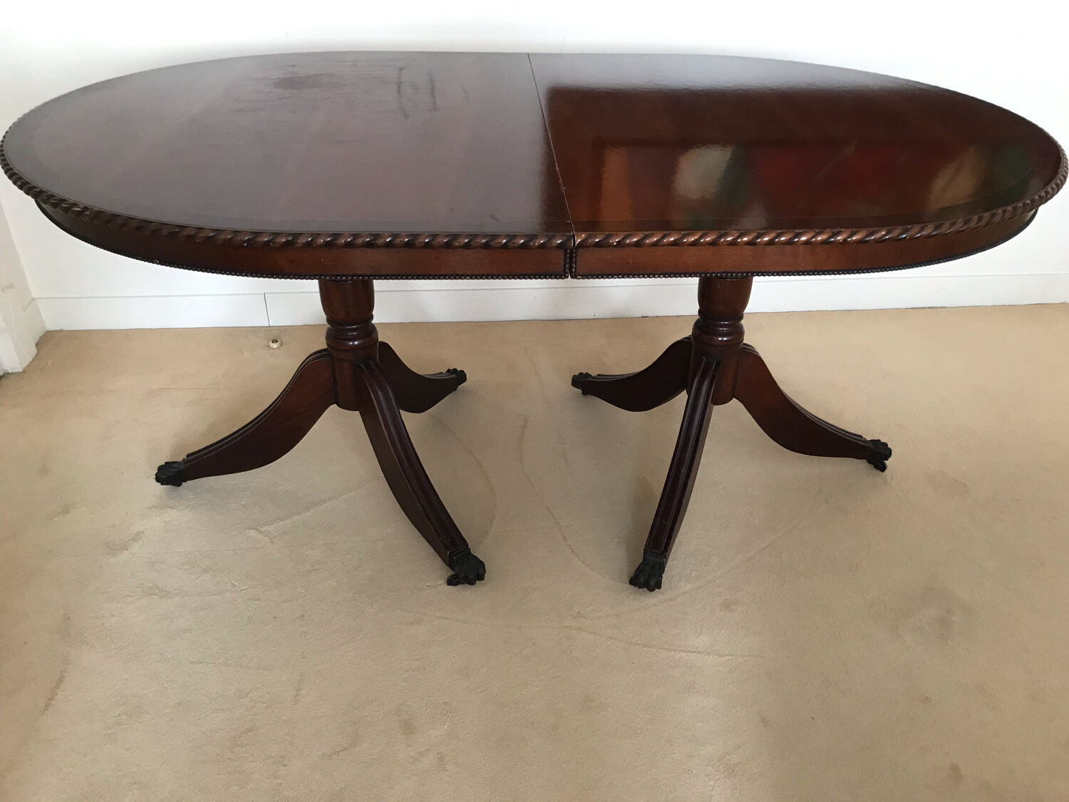 English mahogany table