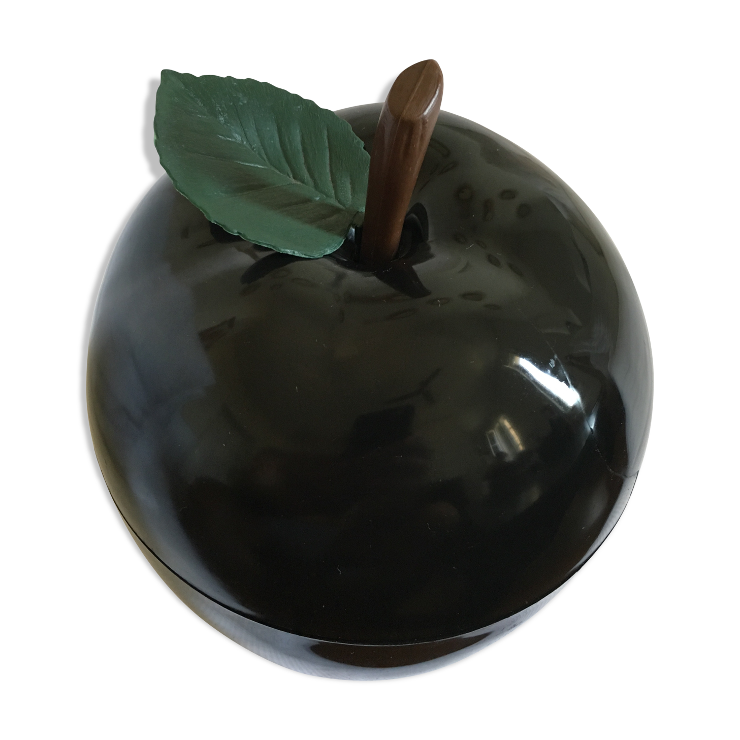 Rare vintage black apple ice bucket