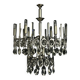 Classic glass chandelier from the mid-century by Gaetano Sciolari, Italy, 1970s.