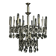 Classic glass chandelier from the mid-century by Gaetano Sciolari, Italy, 1970s.