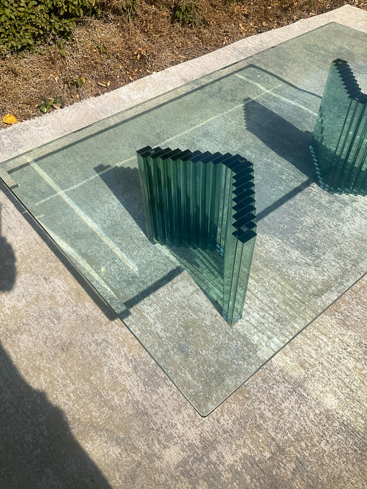 Table basse Luigi Massoni des années 80