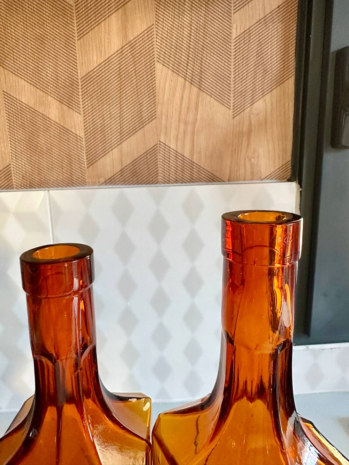 Pair of vintage decanters