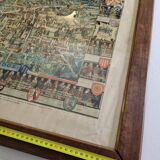 Historical Panorama of the University of Cambridge, Printed in Great Britain, 76 x 61 cm