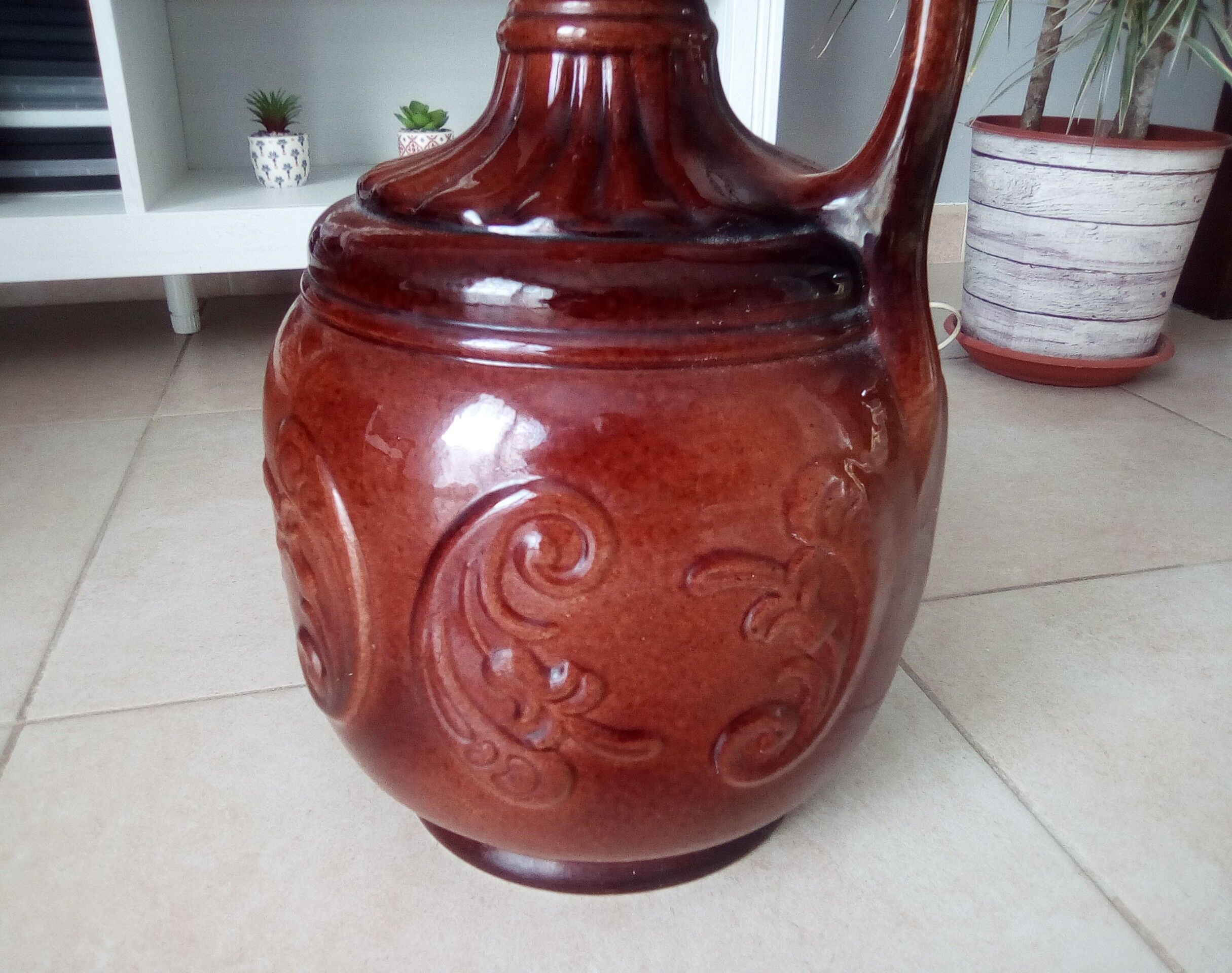 70s porcelain lamp foot