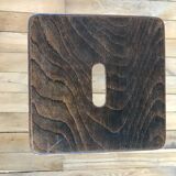 1950s wooden workshop stool