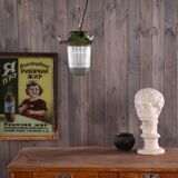 Suspension industrielle vintage vieille lumière