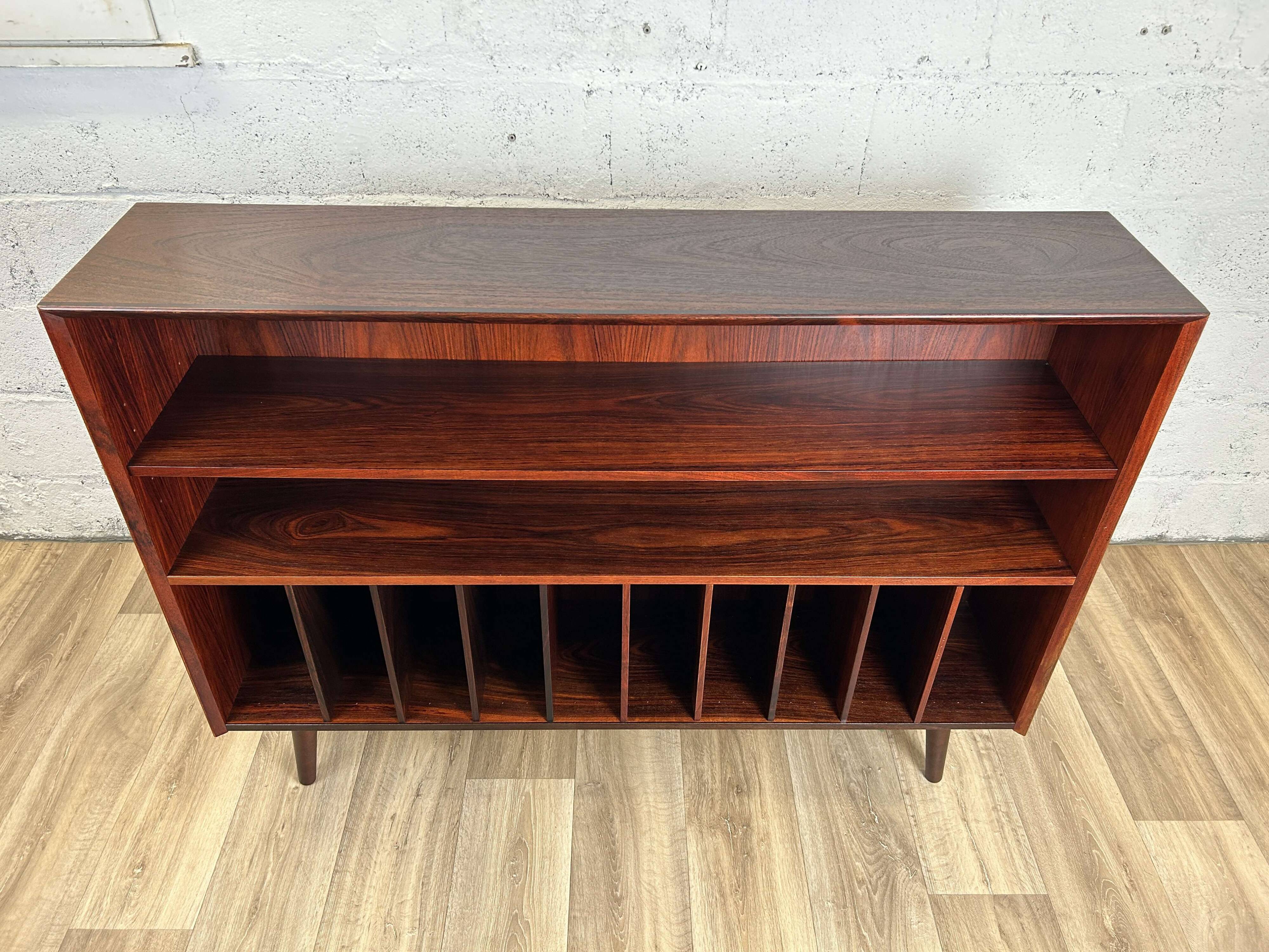Vintage Scandinavian rosewood bookcase by Brouer, 1960s