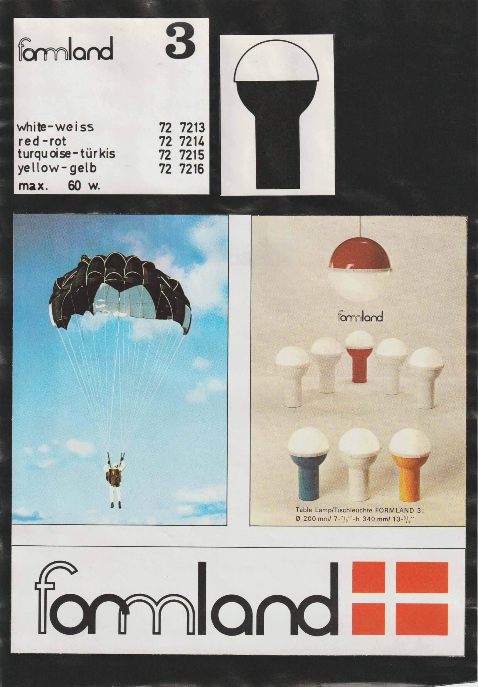 "Formland 3" table lamp Sidse Werner & Leif Alring for Fog & Mørup