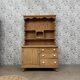 Antique English two-body buffet in solid pine (renovated)