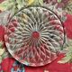 Old glass table mat