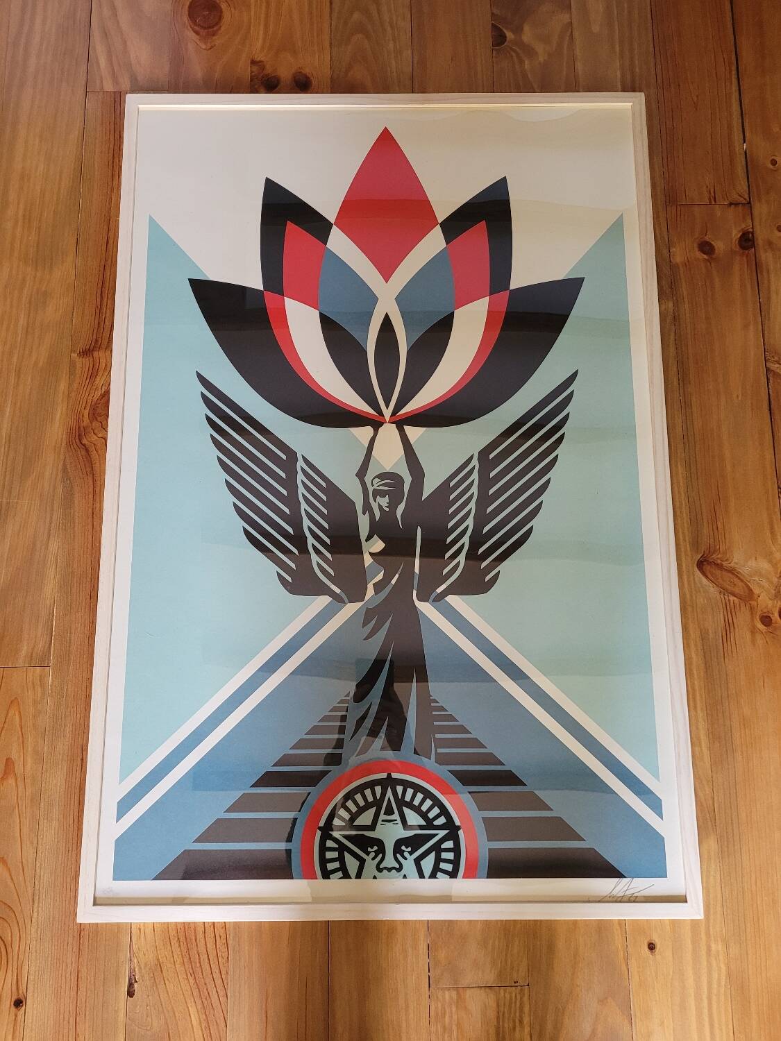 Obey "Lotus Angel" screen print