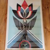 Obey "Lotus Angel" screen print