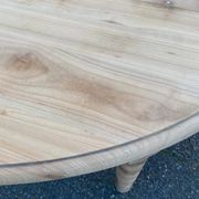 Renovated Louis Philippe round extendable dining table 118-200cm 19th century